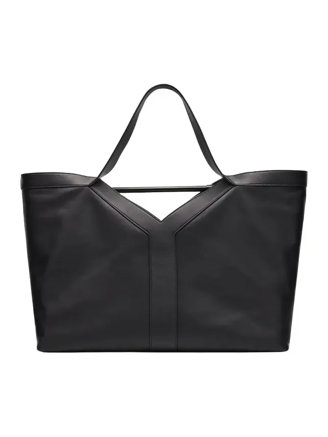 Men's Giant Y Grainy Leather Tote Bag Men's Giant Y Grainy Leather Tote Bag