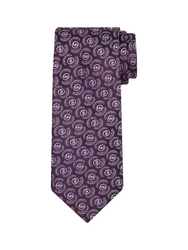 Men's Petite Geometric Silk Tie