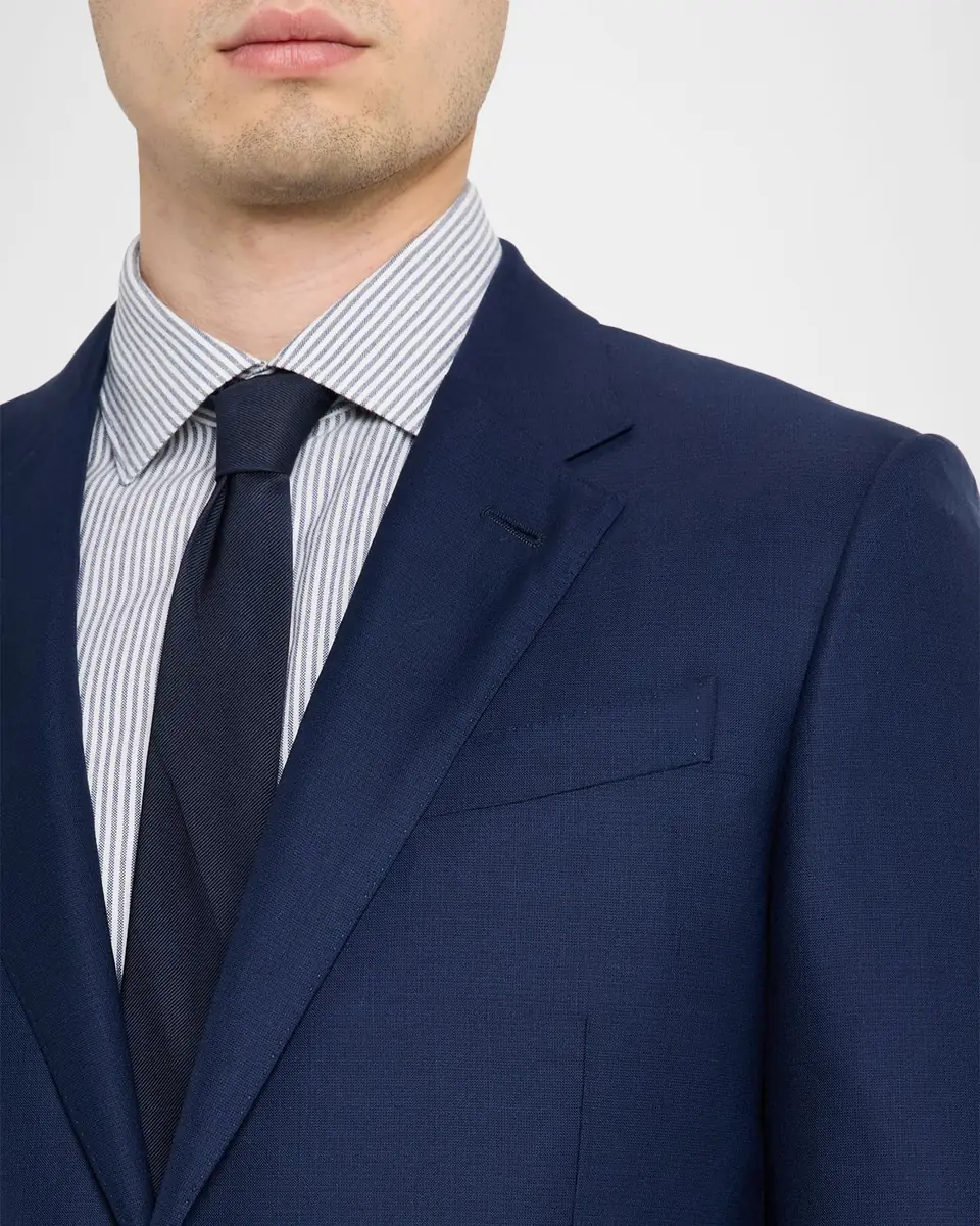ZEGNA Men's Micro-Plaid Wool Suit | Thumbnail 5 ZEGNA Men's Micro-Plaid Wool Suit | Thumbnail 5