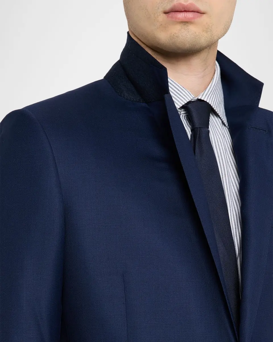 ZEGNA Men's Micro-Plaid Wool Suit | Thumbnail 7 ZEGNA Men's Micro-Plaid Wool Suit | Thumbnail 7