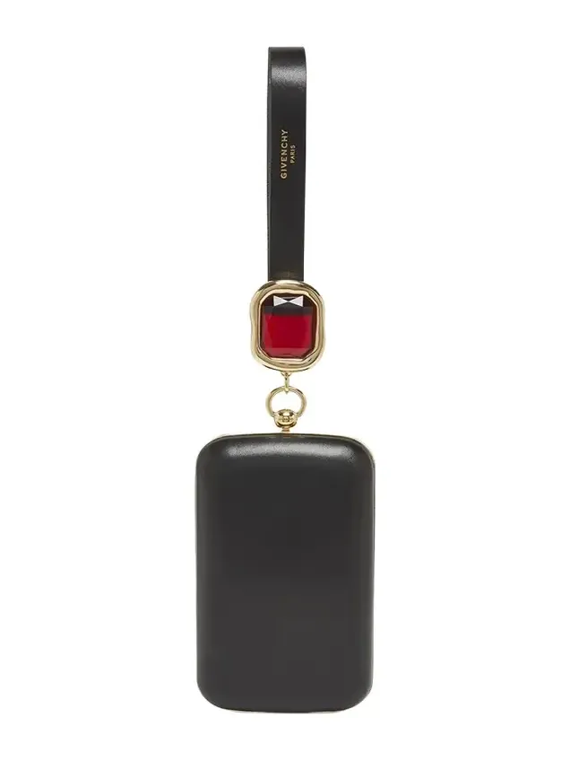 Show Crystal-Embellished Minaudiere in Nappa Leather