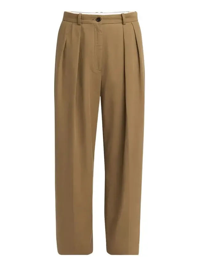 Igor Double-Pleated Wide-Leg Pants