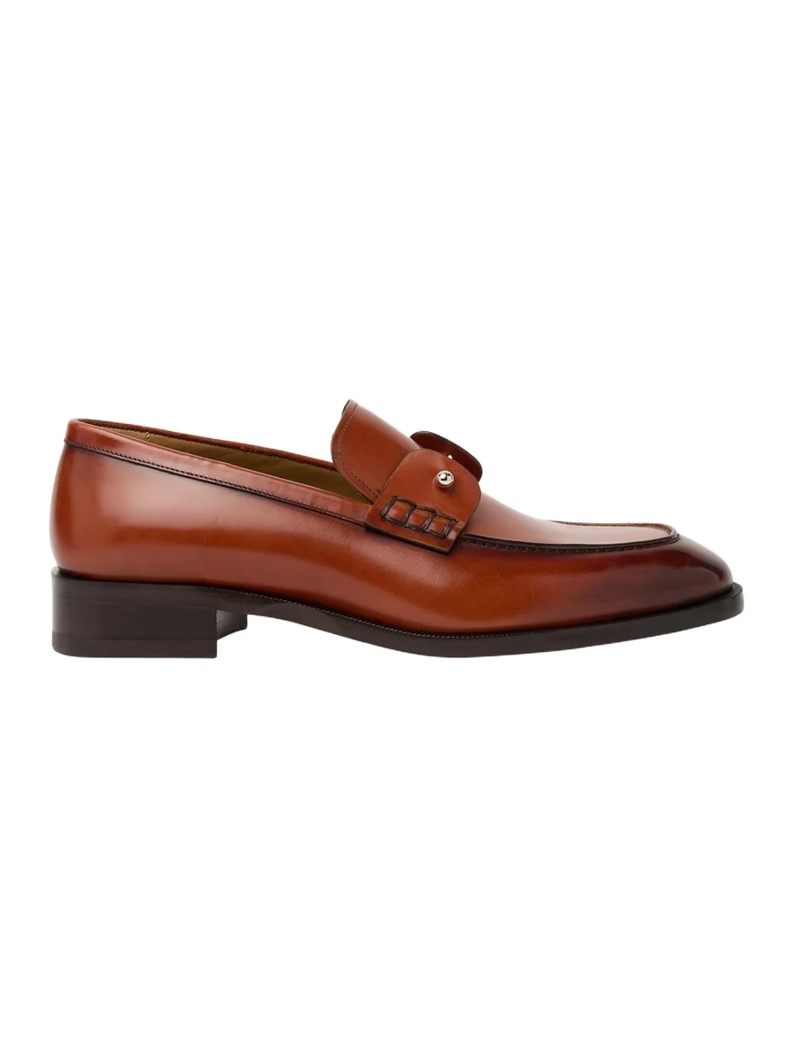 Men's Chambelimoc Collar-Pin Leather Loafers Men's Chambelimoc Collar-Pin Leather Loafers