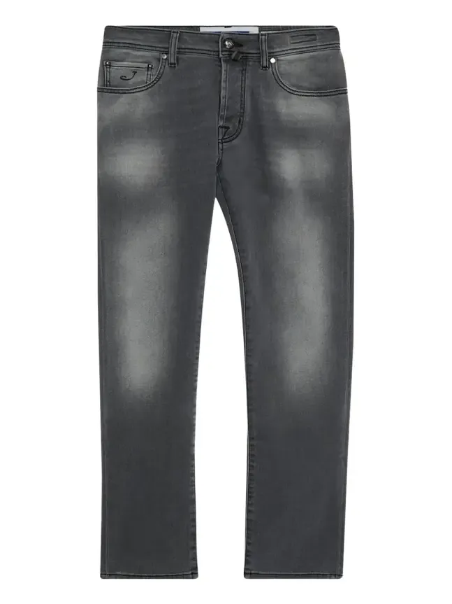 Men's Bard Slim-Fit Washed Black Denim Jeans