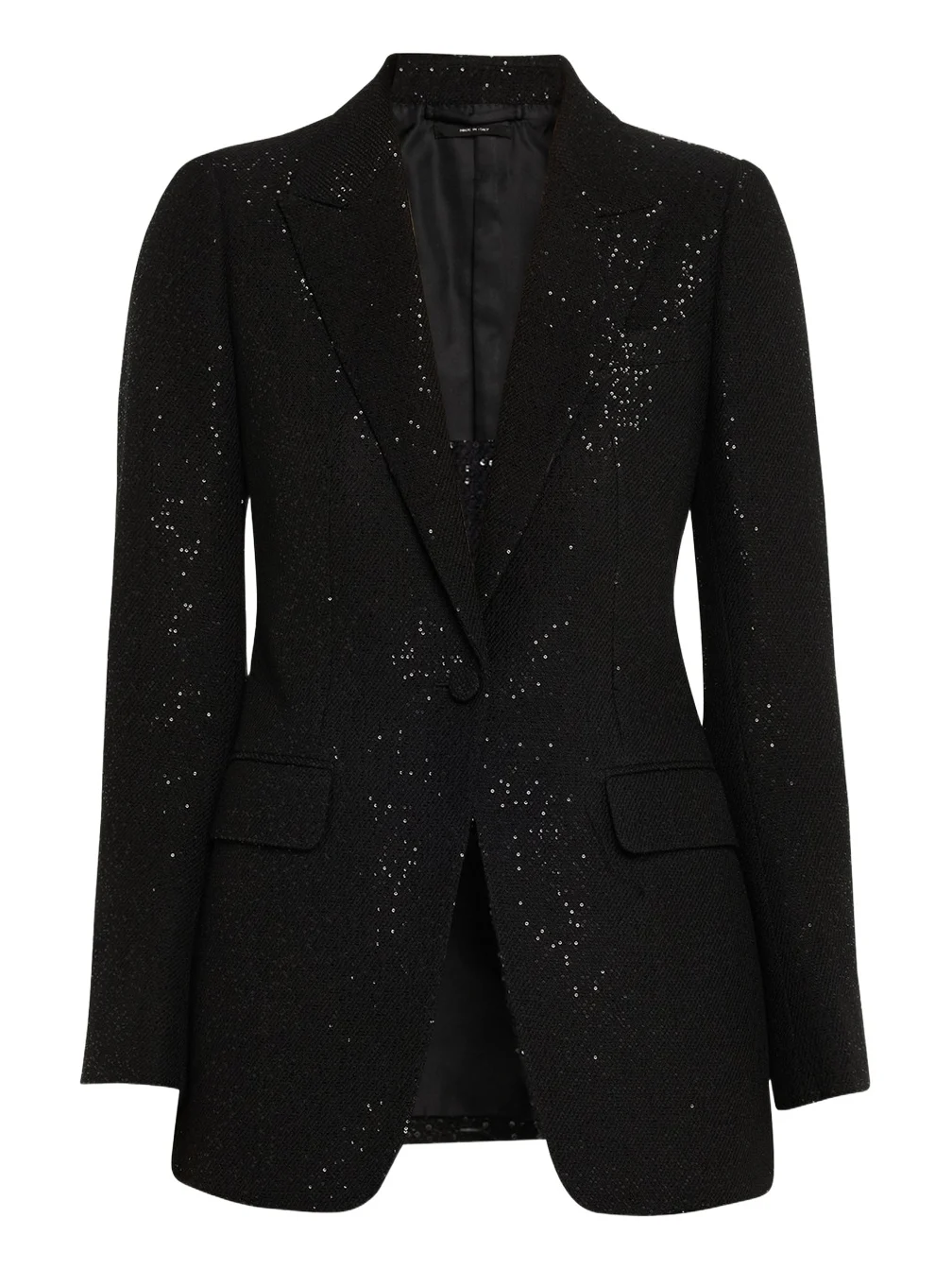 Sequined Single-Breasted Blazer Jacket