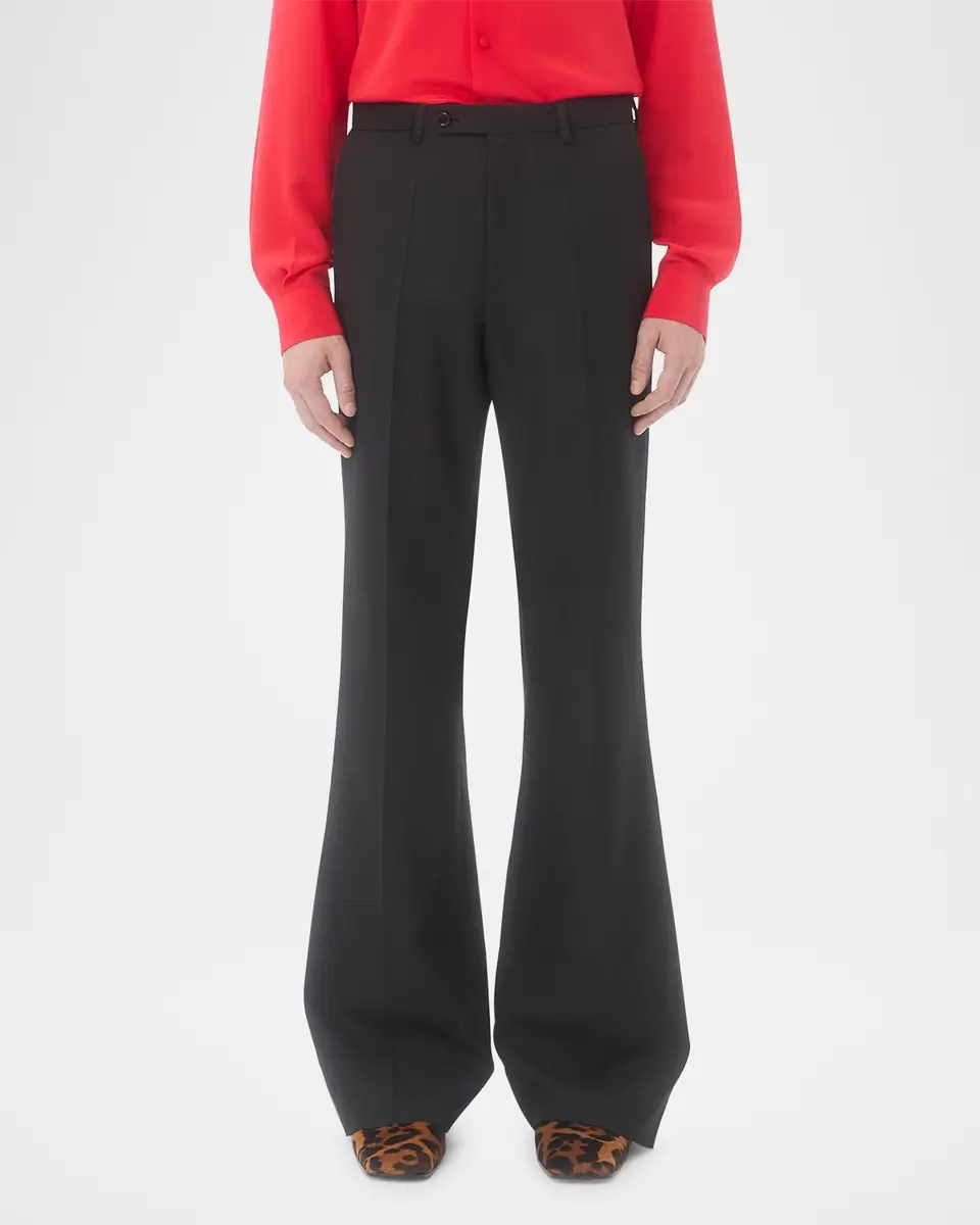 Valentino Garavani Men's Wide Leg Flared Flat-Front Pants | Thumbnail 8 Valentino Garavani Men's Wide Leg Flared Flat-Front Pants | Thumbnail 8