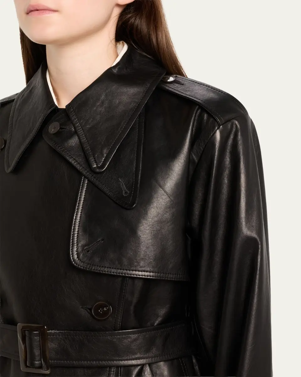 Heirlome Iggy Belted Leather Trench Jacket | Thumbnail 5 Heirlome Iggy Belted Leather Trench Jacket | Thumbnail 5