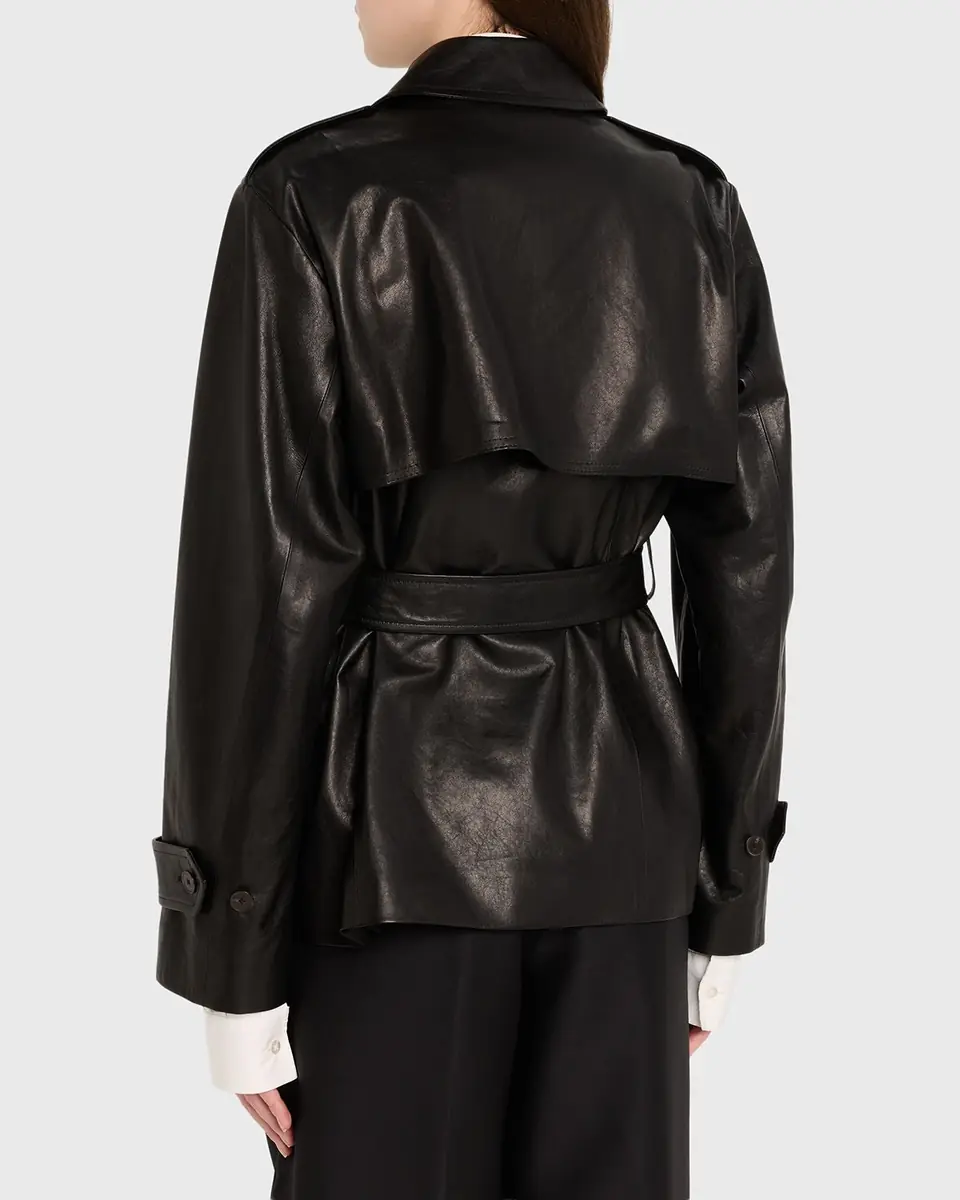 Heirlome Iggy Belted Leather Trench Jacket | Thumbnail 7 Heirlome Iggy Belted Leather Trench Jacket | Thumbnail 7