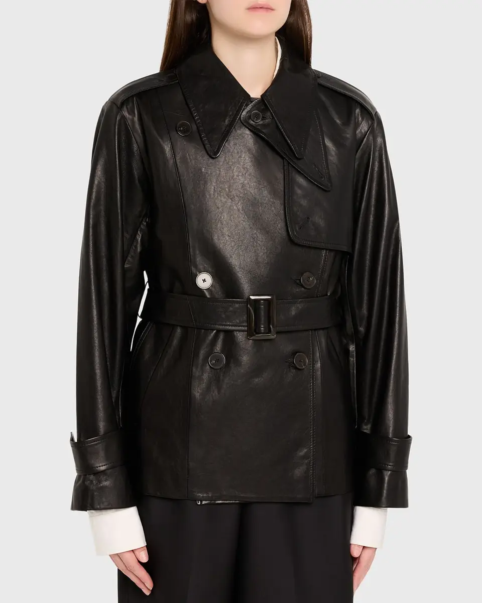Heirlome Iggy Belted Leather Trench Jacket | Thumbnail 8 Heirlome Iggy Belted Leather Trench Jacket | Thumbnail 8