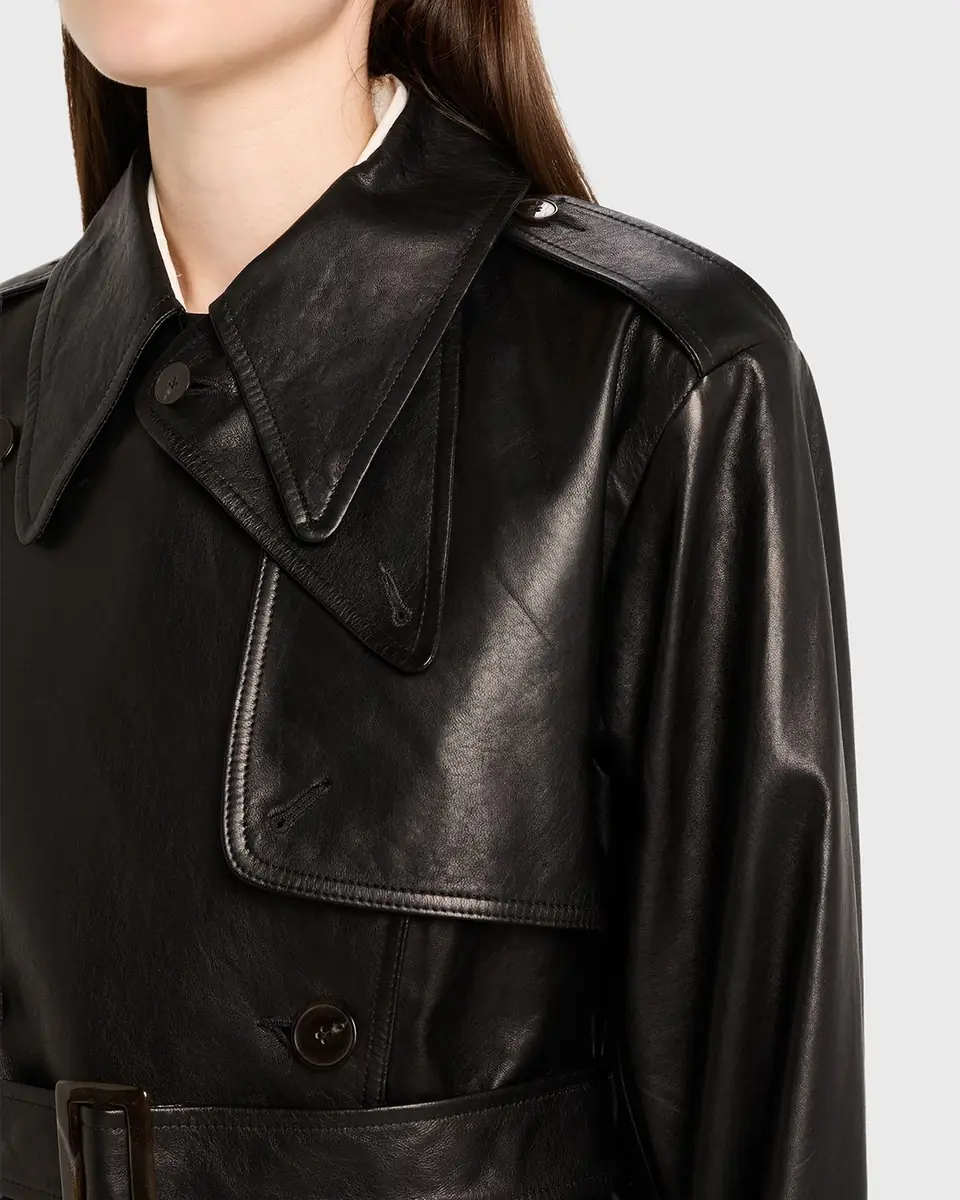 Heirlome Iggy Belted Leather Trench Jacket | Thumbnail 9 Heirlome Iggy Belted Leather Trench Jacket | Thumbnail 9