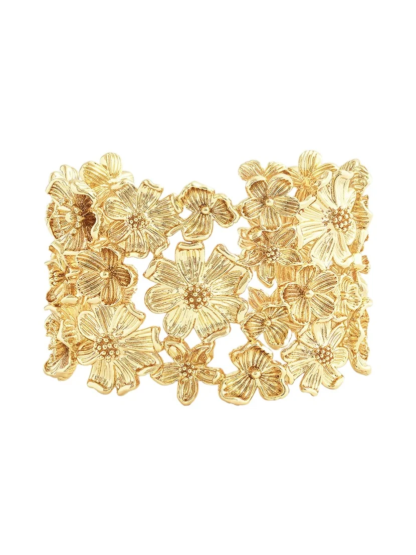 Wildflowers Wide Cuff Bracelet Wildflowers Wide Cuff Bracelet