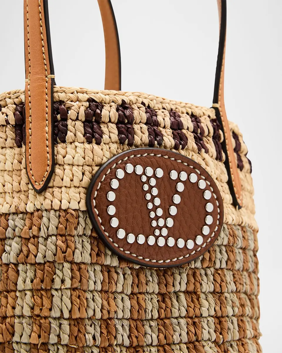 Valentino Garavani VLOGO Signature Small Crochet Bucket Bag | Thumbnail 13