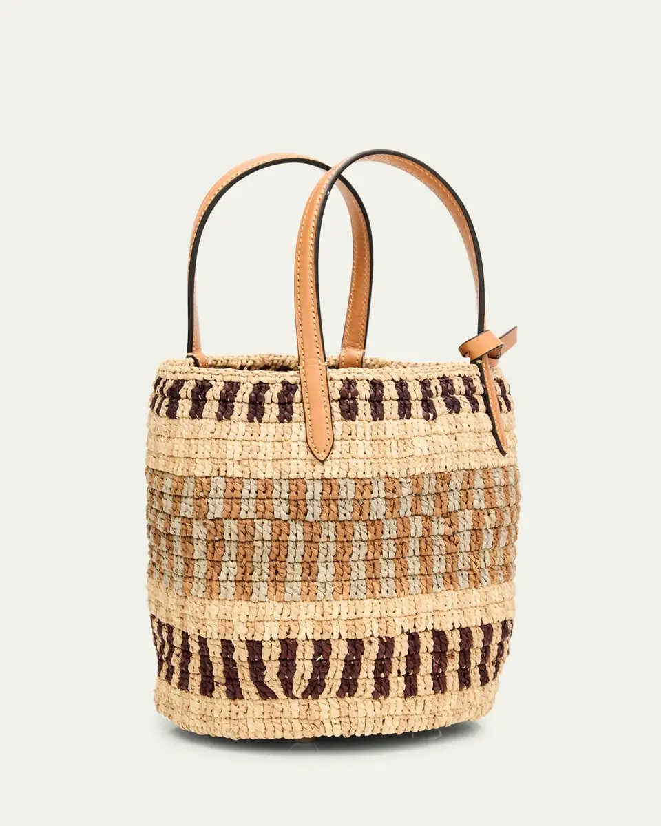 Valentino Garavani VLOGO Signature Small Crochet Bucket Bag | Thumbnail 6