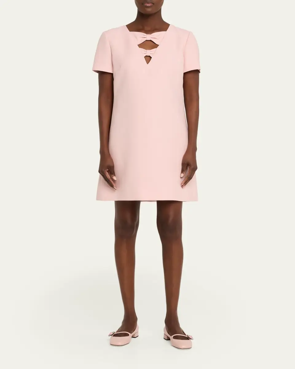 Valentino Garavani Bow Cutout Short-Sleeve Mini Dress | Thumbnail 6 Valentino Garavani Bow Cutout Short-Sleeve Mini Dress | Thumbnail 6