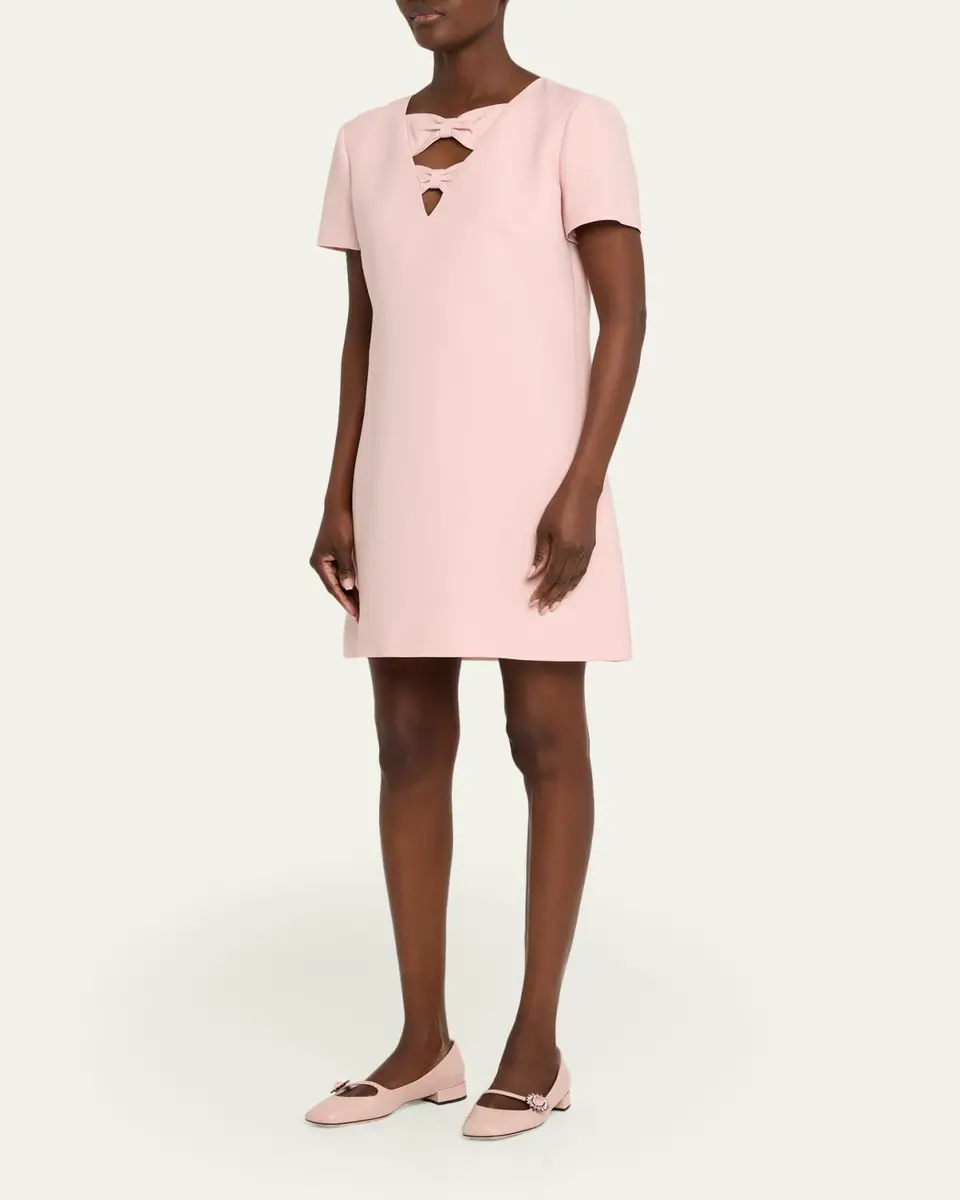 Valentino Garavani Bow Cutout Short-Sleeve Mini Dress | Thumbnail 8 Valentino Garavani Bow Cutout Short-Sleeve Mini Dress | Thumbnail 8