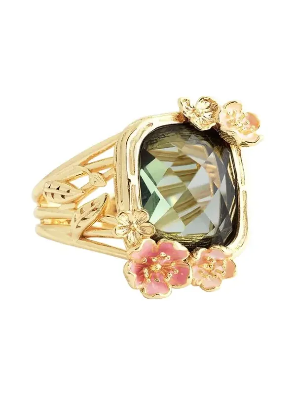 Anabel Aram Jewelry Wildflowers Stone Statement Ring