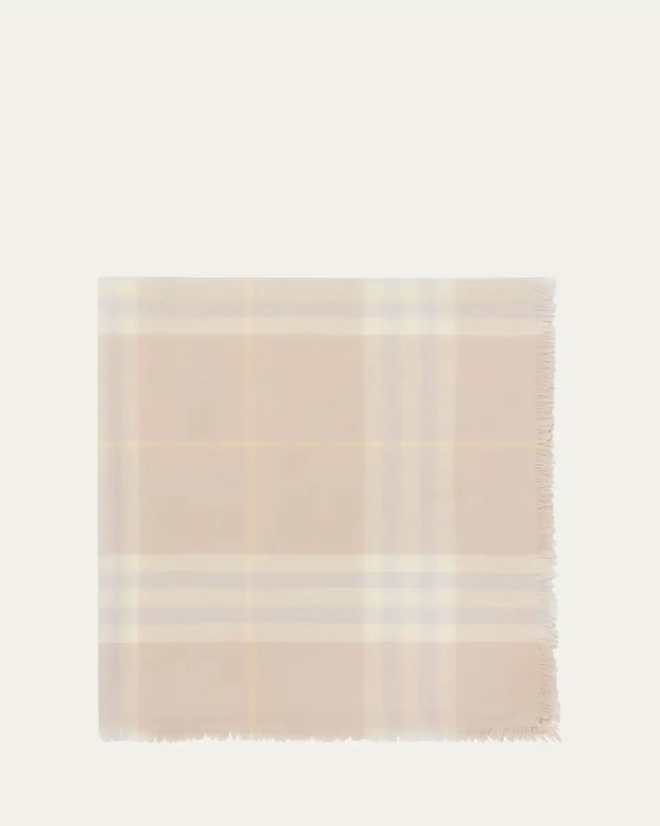 Burberry Giant Check Wool Scarf | Thumbnail 7