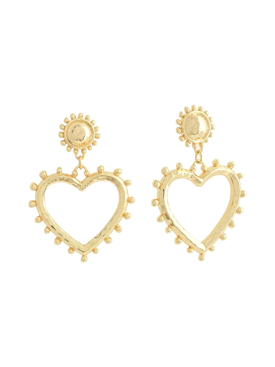 Heart Drop Earrings