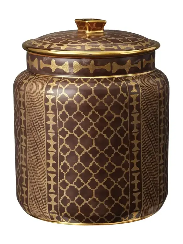 L'Objet x Fortuny Ashanti Medium Canister, 9"