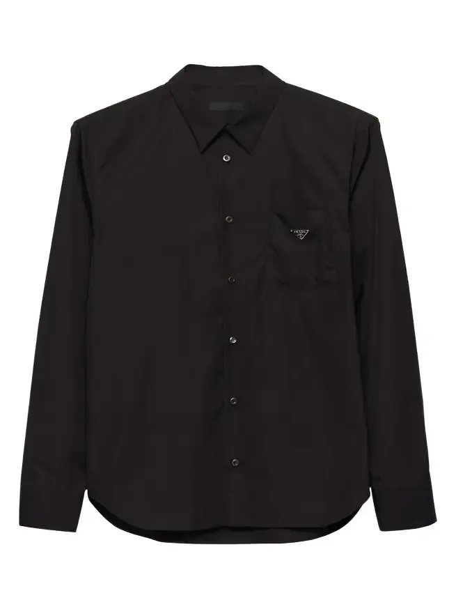 Men's Poplin Chest-Logo Sport Shirt Men's Poplin Chest-Logo Sport Shirt