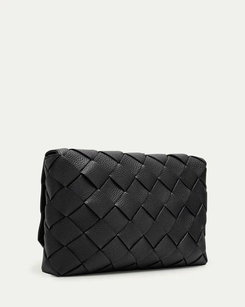 Bottega Veneta Men's Diago Large Intreccio Leather Crossbody Bag | Thumbnail 4 Bottega Veneta Men's Diago Large Intreccio Leather Crossbody Bag | Thumbnail 4