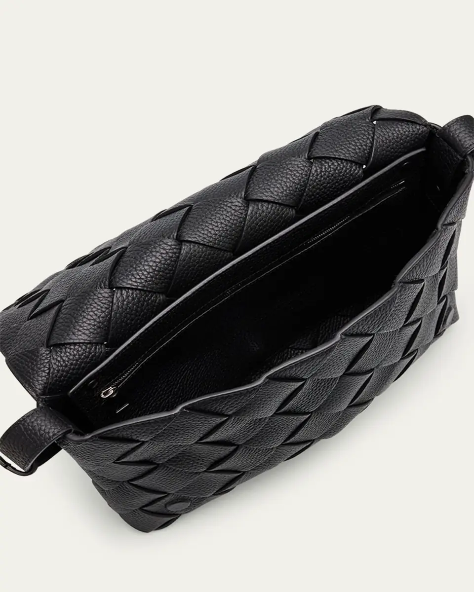 Bottega Veneta Men's Diago Large Intreccio Leather Crossbody Bag | Thumbnail 9 Bottega Veneta Men's Diago Large Intreccio Leather Crossbody Bag | Thumbnail 9