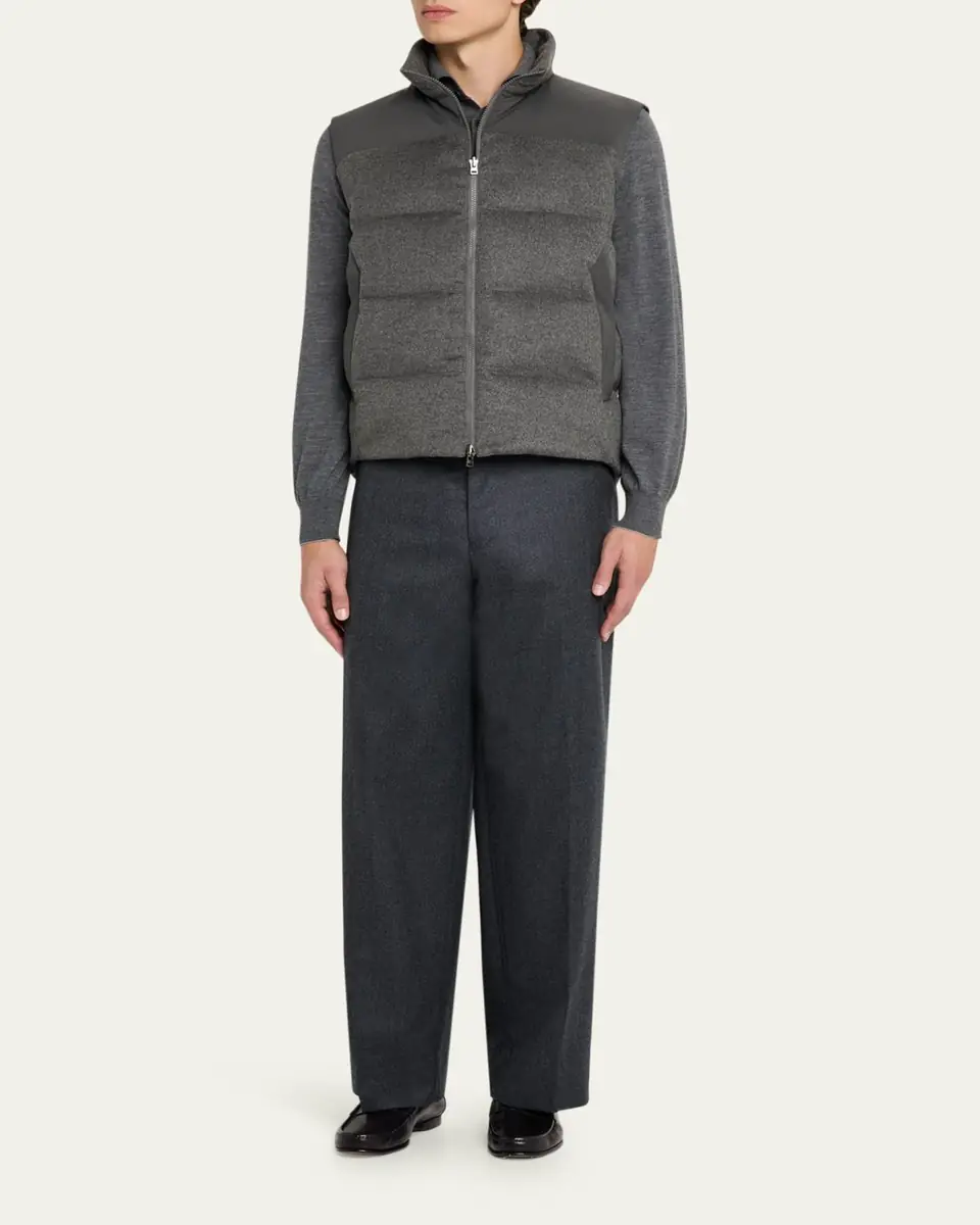 Sease Men's Insulated Cashmere Reversible Vest | Thumbnail 2
