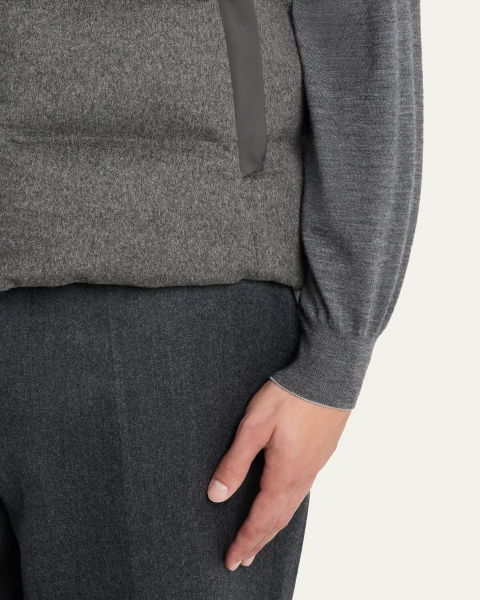 Sease Men's Insulated Cashmere Reversible Vest | Thumbnail 5