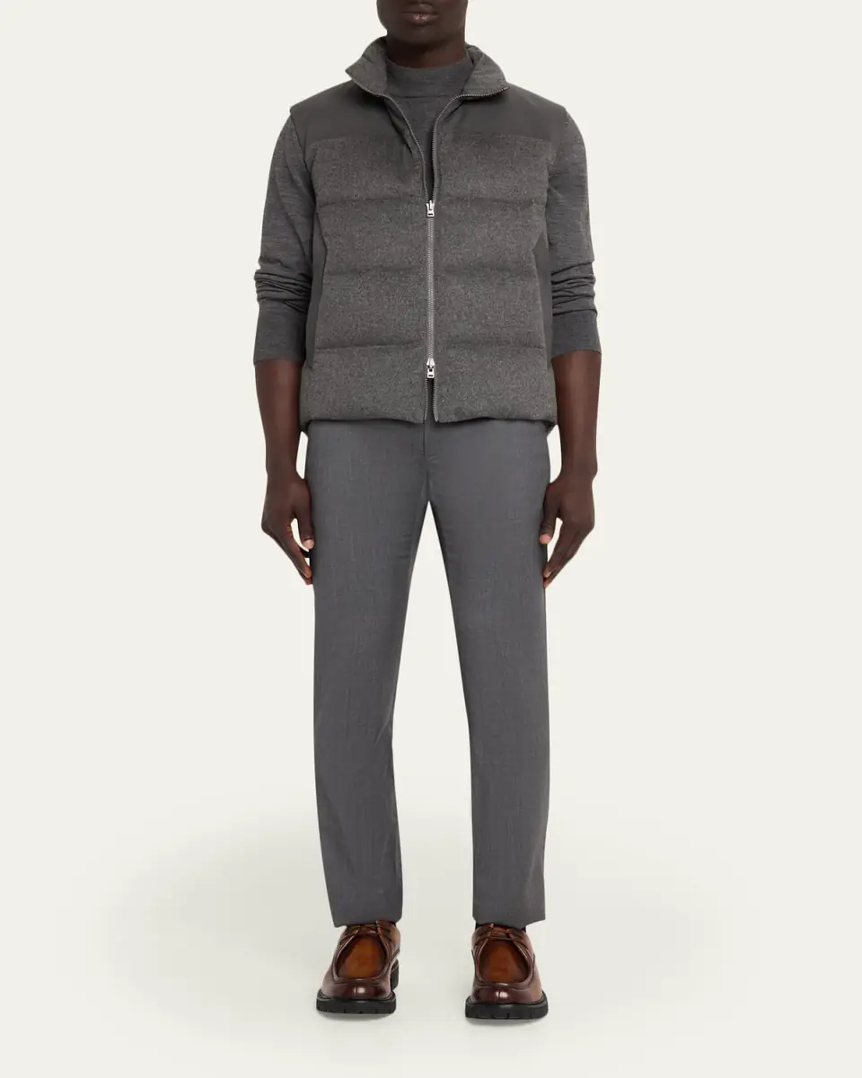 Sease Men's Insulated Cashmere Reversible Vest | Thumbnail 6