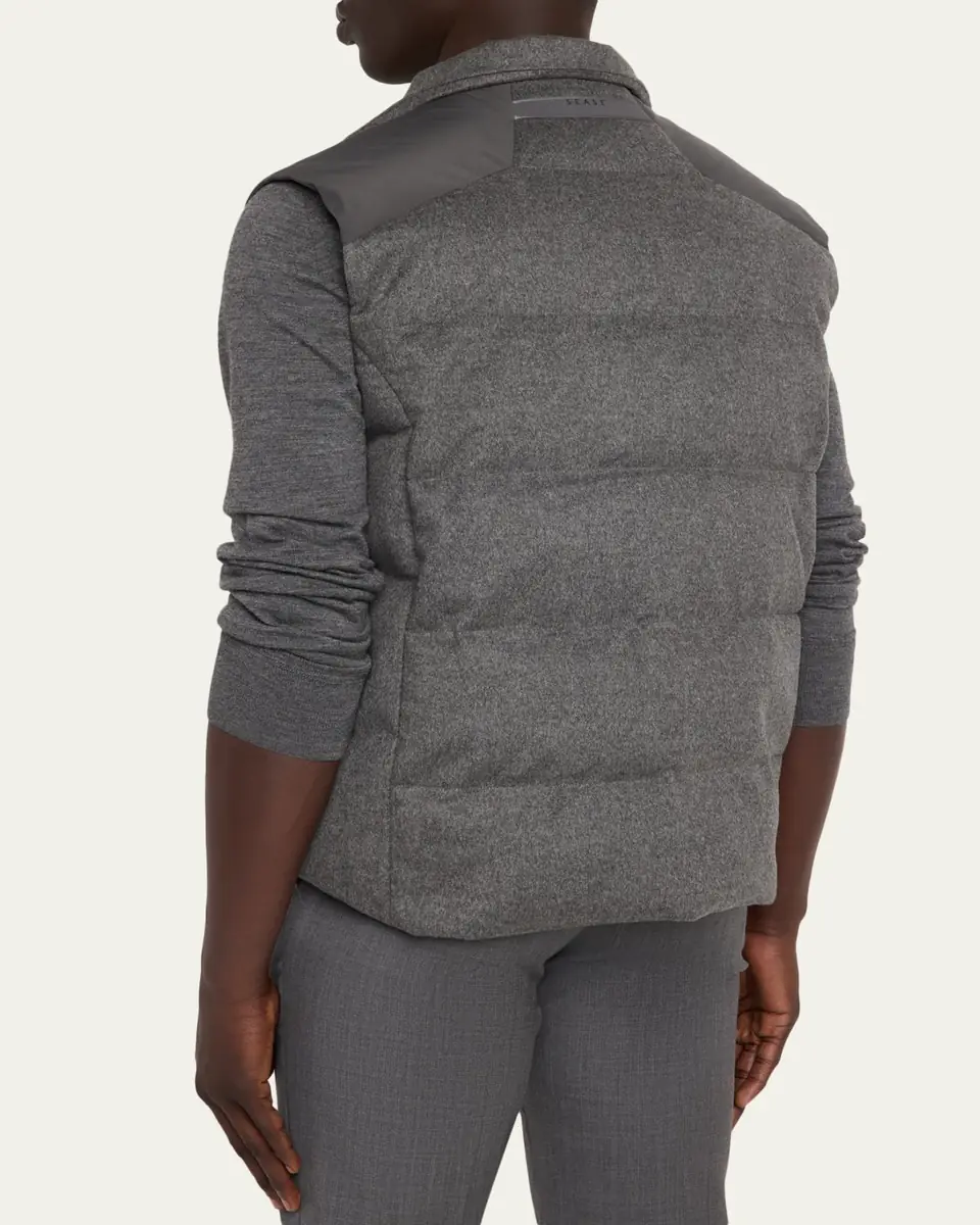 Sease Men's Insulated Cashmere Reversible Vest | Thumbnail 7