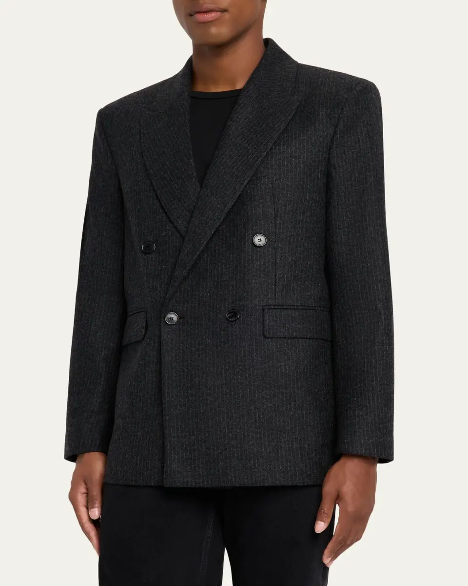 Frame Men's Pinstripe Wool Blazer | Thumbnail 4 Frame Men's Pinstripe Wool Blazer | Thumbnail 4