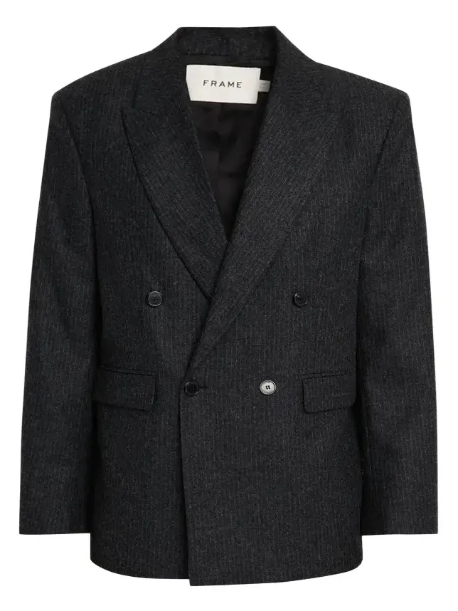 Men's Pinstripe Wool Blazer Men's Pinstripe Wool Blazer