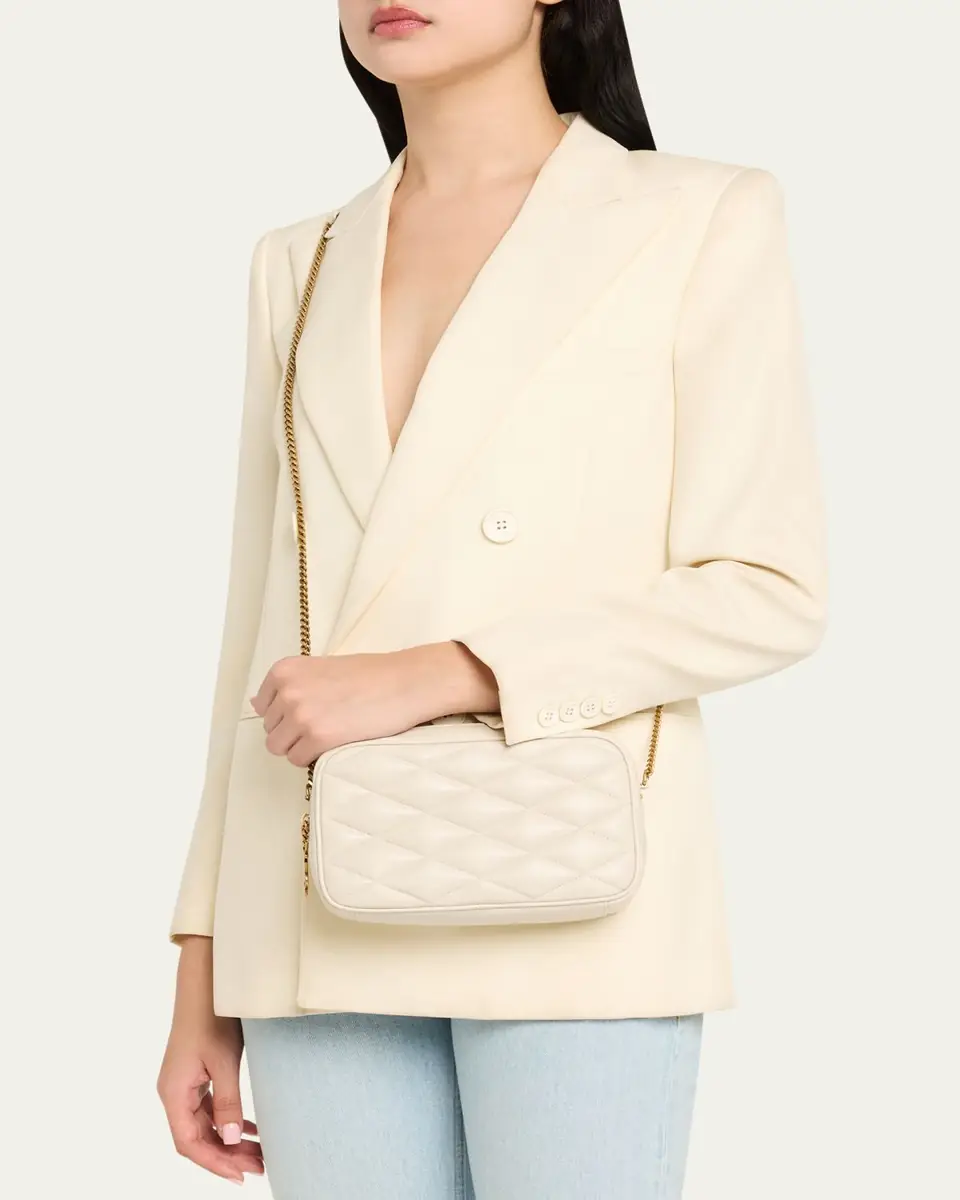 Saint Laurent Gaby Mini Camera Bag in Quilted Leather | Thumbnail 2 Saint Laurent Gaby Mini Camera Bag in Quilted Leather | Thumbnail 2