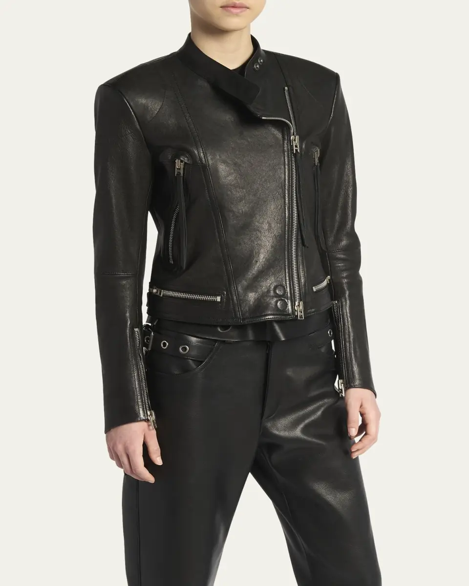 TOM FORD Leather Moto Jacket | Thumbnail 4