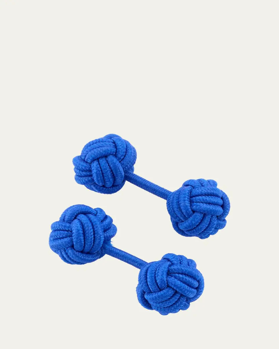 Charvet Men's Knotted Cotton Cufflinks | Thumbnail 13
