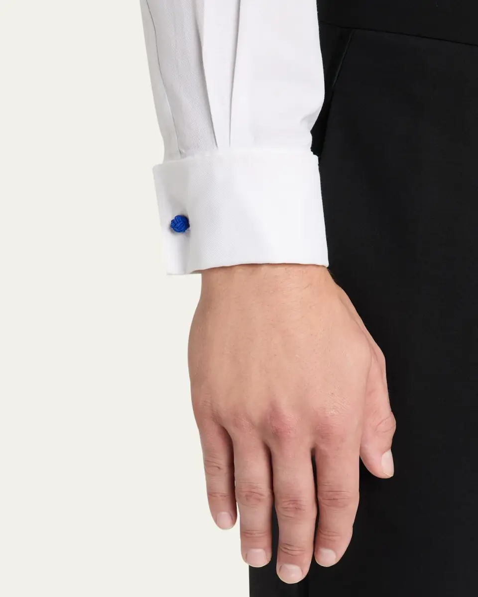 Charvet Men's Knotted Cotton Cufflinks | Thumbnail 14