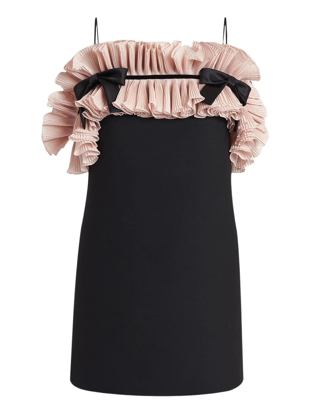Ruffle Bow Sleeveless Mini Dress