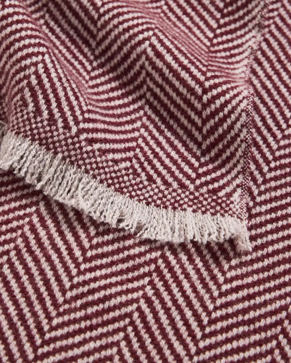 Brunello Cucinelli Men's Cashmere Chevron Scarf | Thumbnail 4