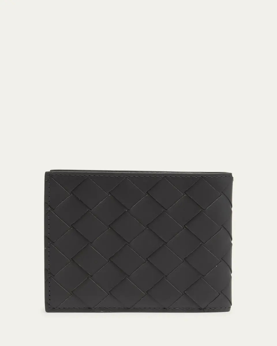 Bottega Veneta Men's Intrecciato Leather Multicolor-Interior Bifold Wallet | Thumbnail 4 Bottega Veneta Men's Intrecciato Leather Multicolor-Interior Bifold Wallet | Thumbnail 4