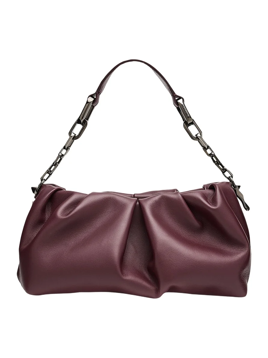 Eva Pleated Nappa Leather Shoulder Bag Eva Pleated Nappa Leather Shoulder Bag
