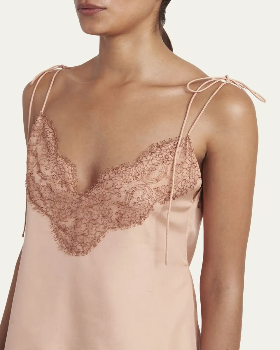 Valentino Garavani Lace-Trim Silk Cami Top | Thumbnail 5 Valentino Garavani Lace-Trim Silk Cami Top | Thumbnail 5