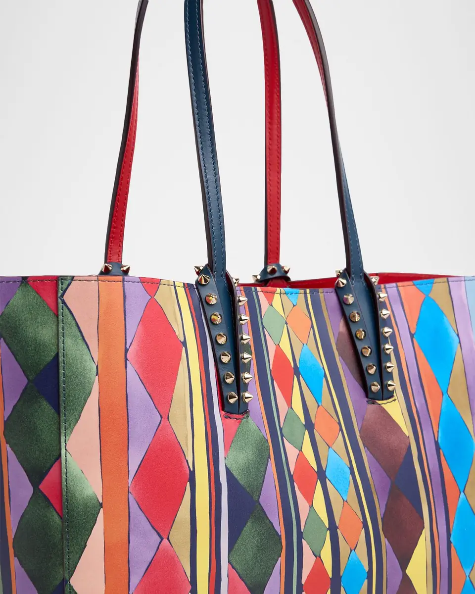 Christian Louboutin Cabata Small Losange-Print Leather Tote Bag | Thumbnail 12 Christian Louboutin Cabata Small Losange-Print Leather Tote Bag | Thumbnail 12