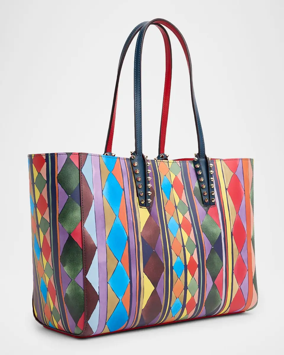 Christian Louboutin Cabata Small Losange-Print Leather Tote Bag | Thumbnail 9 Christian Louboutin Cabata Small Losange-Print Leather Tote Bag | Thumbnail 9