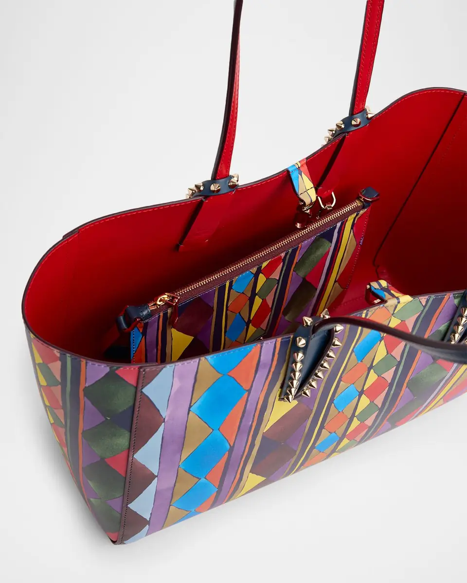 Christian Louboutin Cabata Small Losange-Print Leather Tote Bag | Thumbnail 10 Christian Louboutin Cabata Small Losange-Print Leather Tote Bag | Thumbnail 10