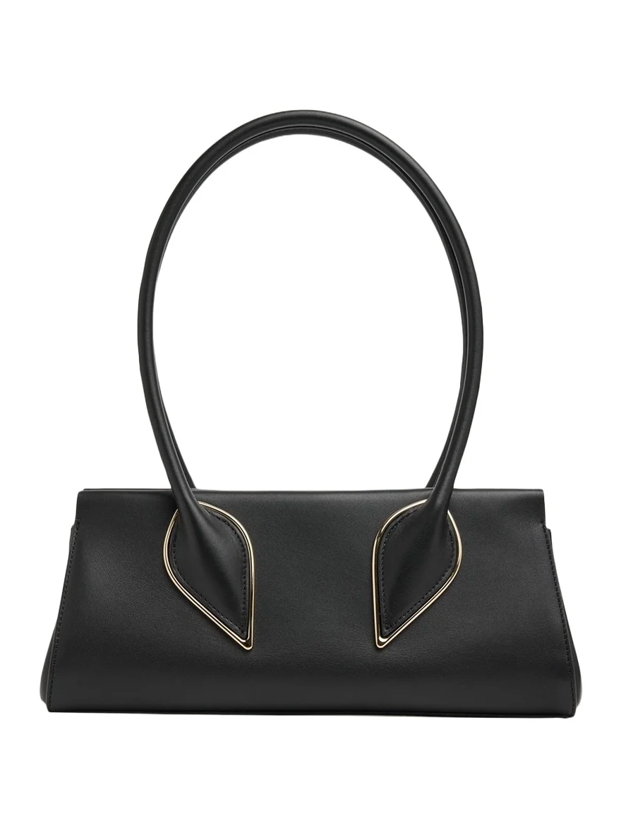 Venus Calf Leather Baguette Shoulder Bag Venus Calf Leather Baguette Shoulder Bag