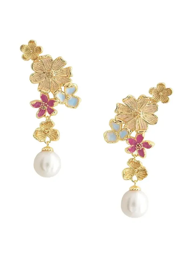 Wildflowers Pearl Drop Earrings Wildflowers Pearl Drop Earrings