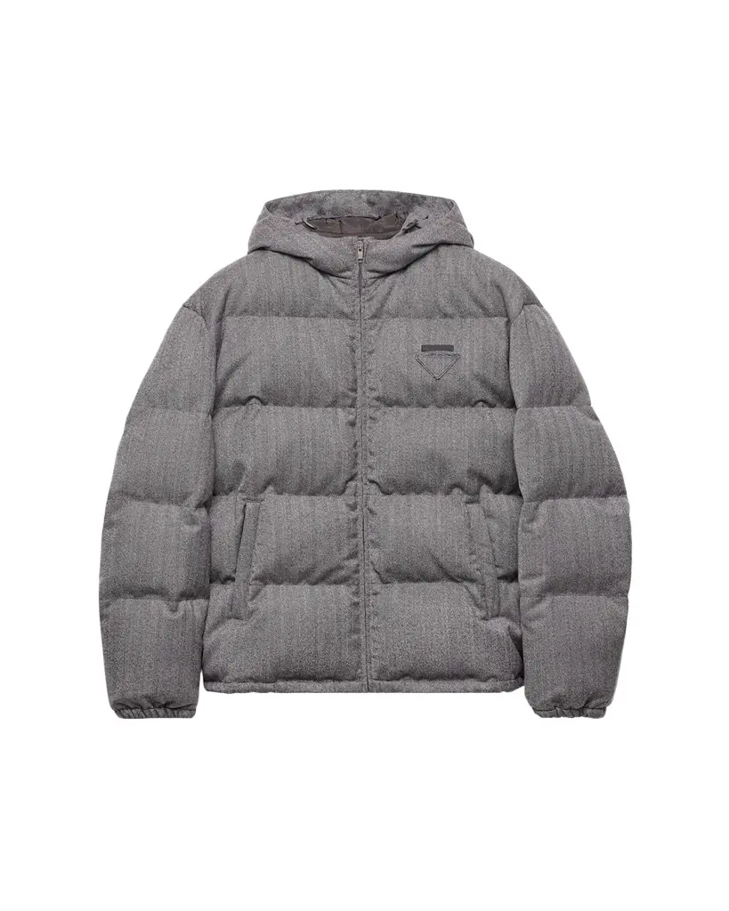 Prada Men's Chevron Down Jacket | Image 1 Prada Men's Chevron Down Jacket | Image 1