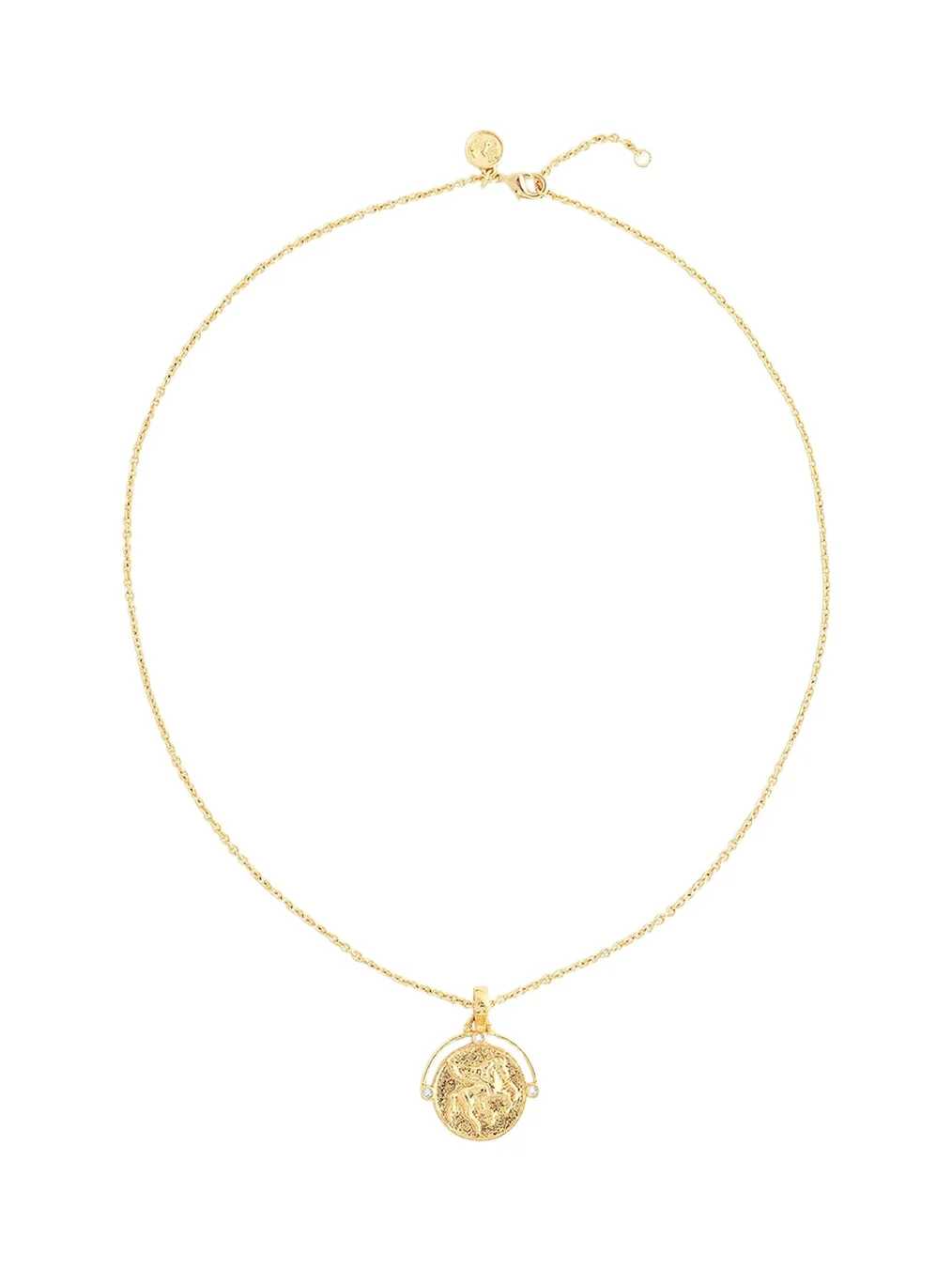 Anabel Aram Jewelry Pegasus Coin Pendant Necklace
