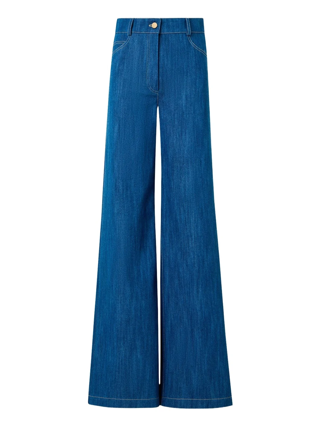 Cooper Stretch Denim Wide-Leg Pants Cooper Stretch Denim Wide-Leg Pants