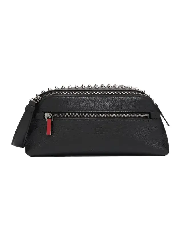 Men's Funky Leather Empire Spikes Travel Pouch Men's Funky Leather Empire Spikes Travel Pouch